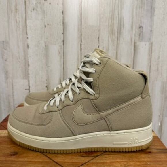 Nike Air‎ Force 1 High Utility Men's Sneakers Khaki Size 10 - Picture 1 of 8